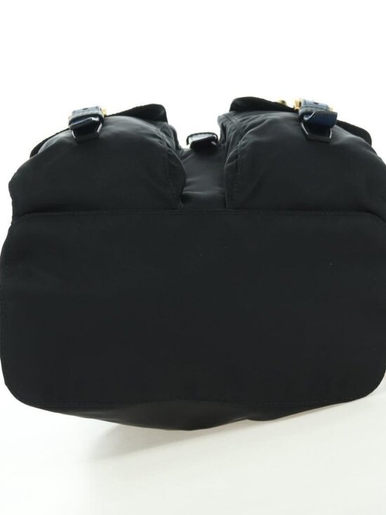 PRADA Robot Backpack Nylon Black Silver Auth 176514SAV main image 16